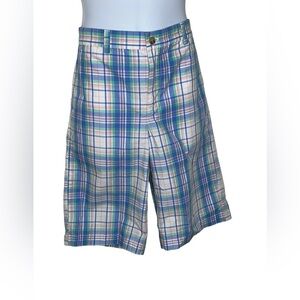 Vineyard vines boys pastel plaid breaker shorts sz 16 NWT